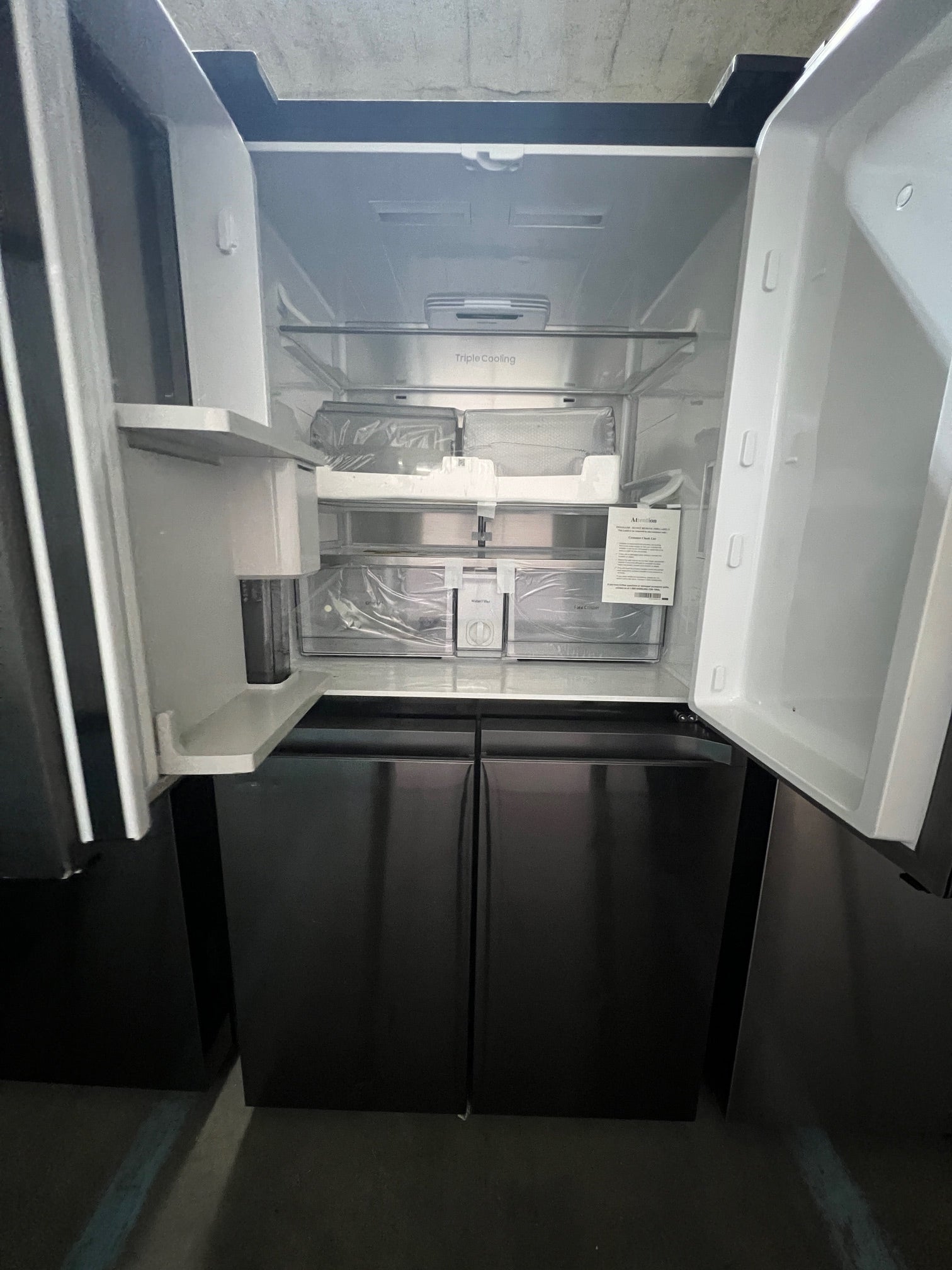 Samsung 29 cu. ft. 4-Door Flex Tablet Stainless Black